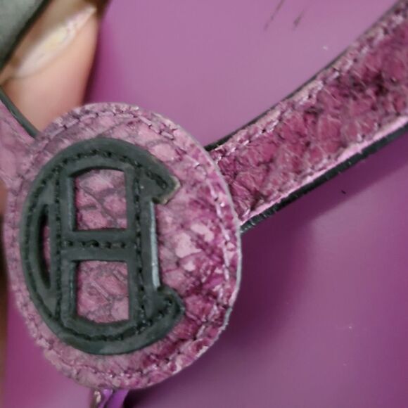 Cole Haan Women's Sandals Size 6.5B Purple Black Leather Flats Casual Classic - Picture 8 of 9